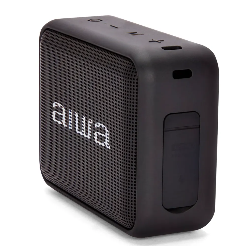 Coluna Bluetooth AIWA BS200BK | 6W RMS, IPX6, 12h Autonomia