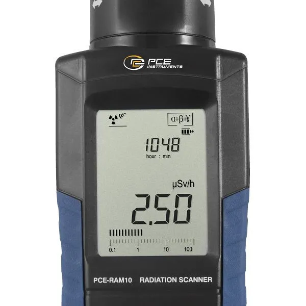 Dispositivo de medição de radiação PCE Instruments, 0,01 - 1000 µSv/h, PCE-RAM 10