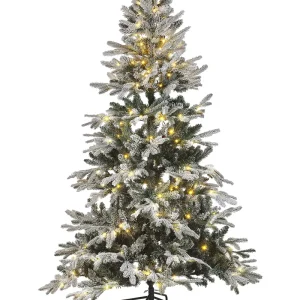 Árvore de natal com iluminação 180 cm branca MIETTE