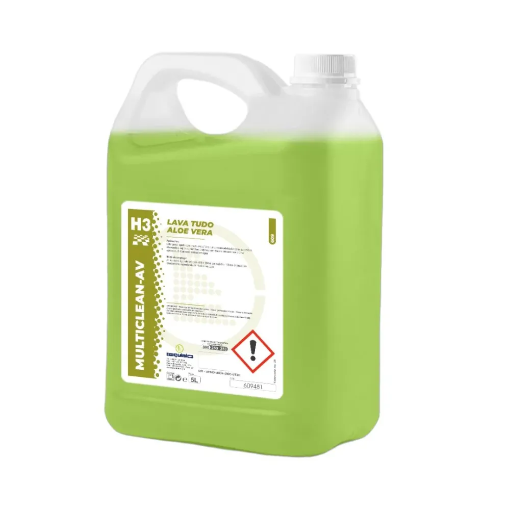 Alta Resistência Egiquímica H3 Multiclean AV - Lava Tudo Aloe Vera para Superfícies