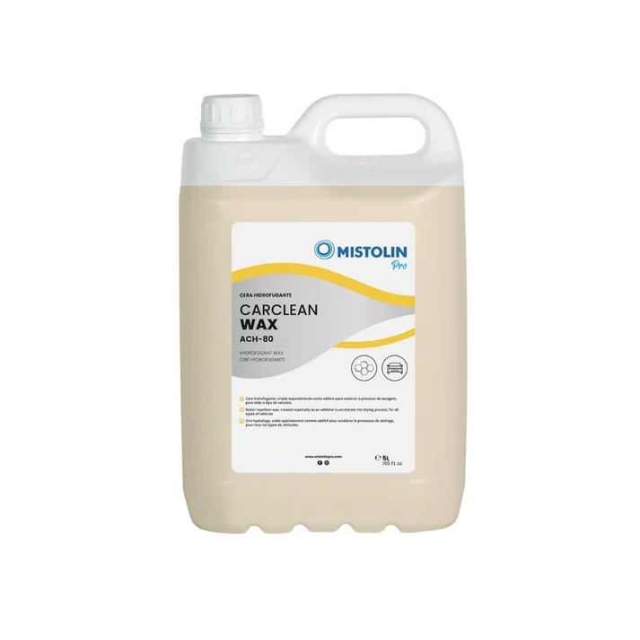 Cera Hidrofugante Concentrado Auto ACH-80 Mistolin Pro - 5 Litros | Não Risca |
