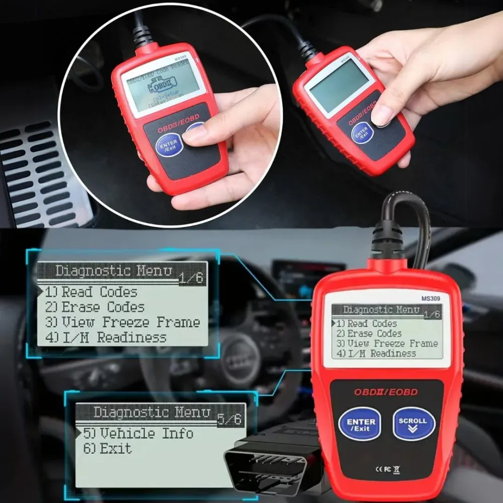 OEM Compatível Leitor de Códigos de Falha MS309