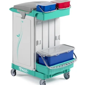 TTS Carro Limpeza Magic 600P – Recolha e Lavagem de 150 L com Sistema de Pré-Imersão