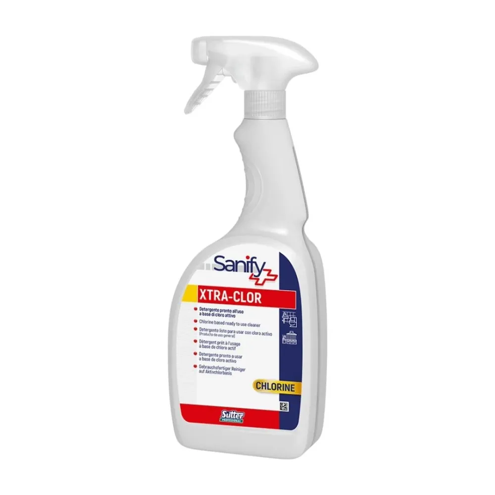 Sutter Xtra-Clor - Detergente Higienizante com Cloro Pronto Utilizar para Superfícies Resistente à Lavagem