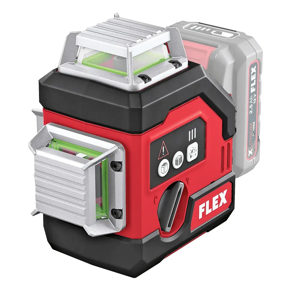 Kit láser cruzado Flex Baterí ALC 3/360-G/R 12 V 2,5 Ah