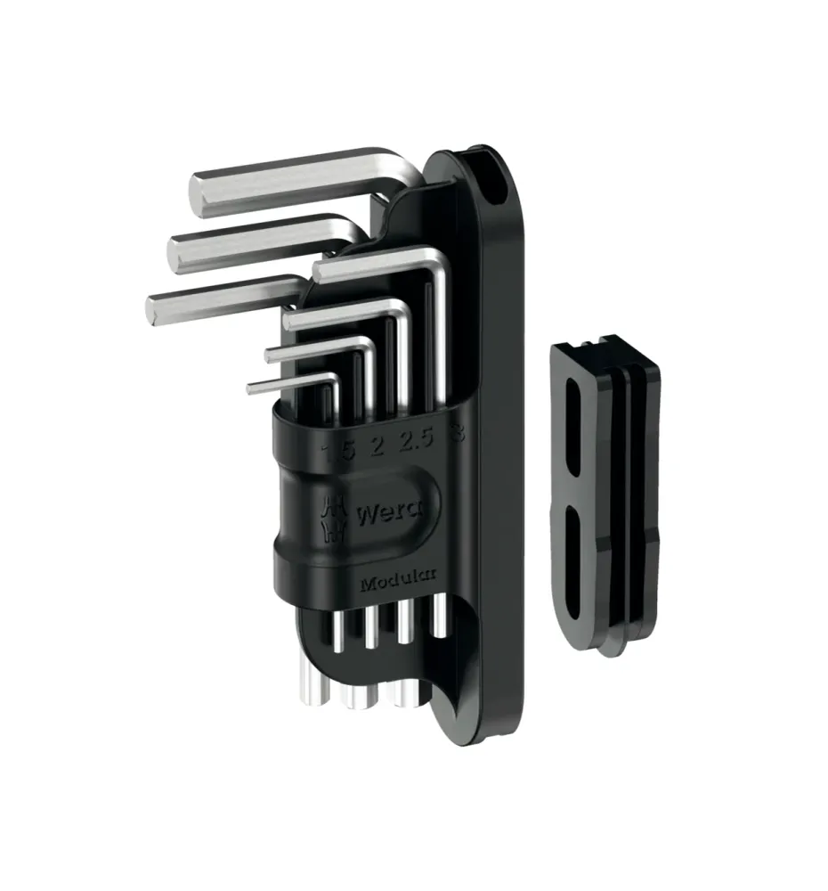 Tool-Check Chaves articuladas modulares 7 peças Hex-Plus 1 Wera