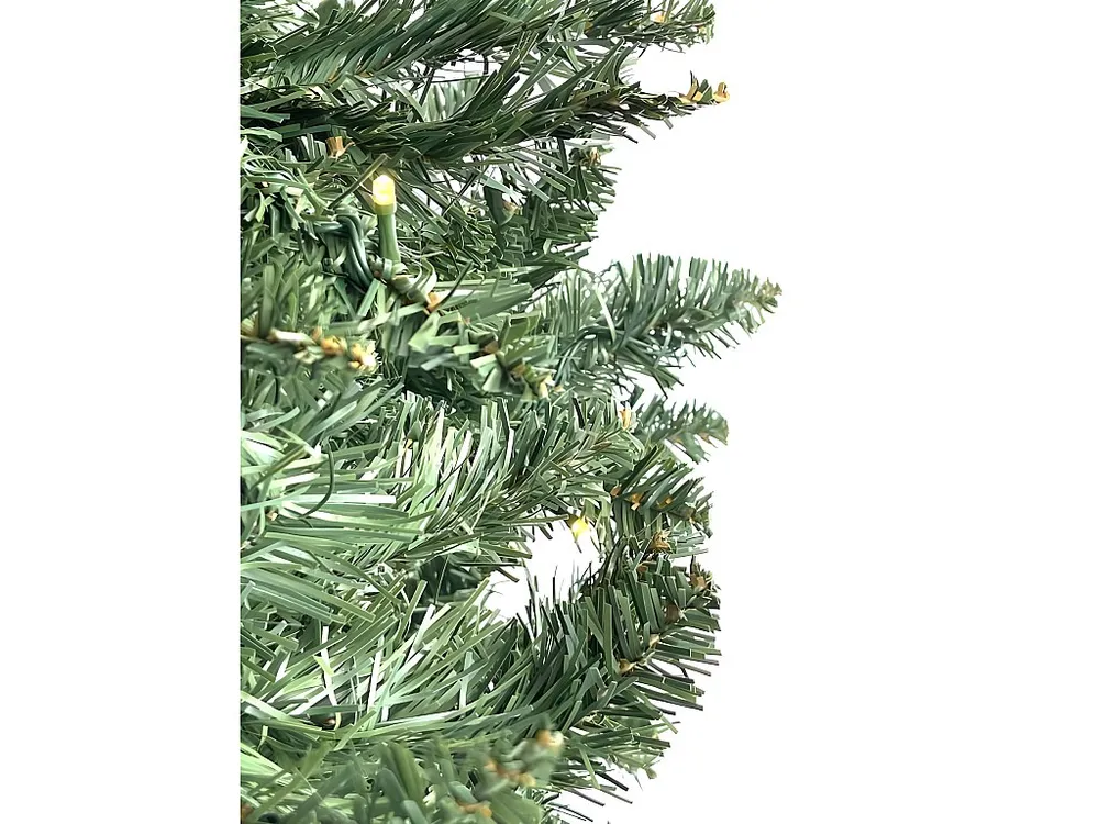 Árvore de Natal realista com LEDs integrados 240 cm