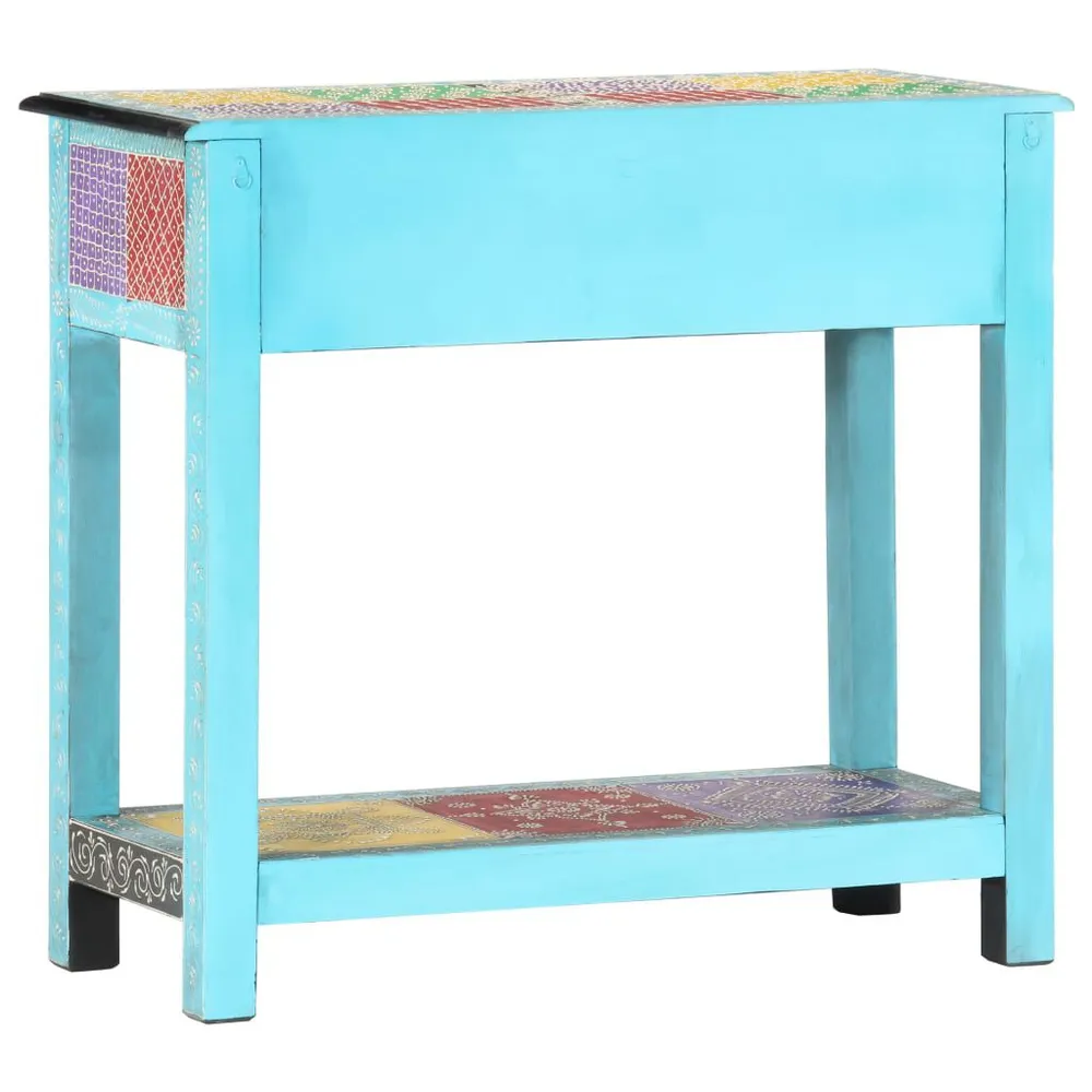 Mesa consola pintada à mão 80x35x75 cm mangueira maciç (Kit Completo)