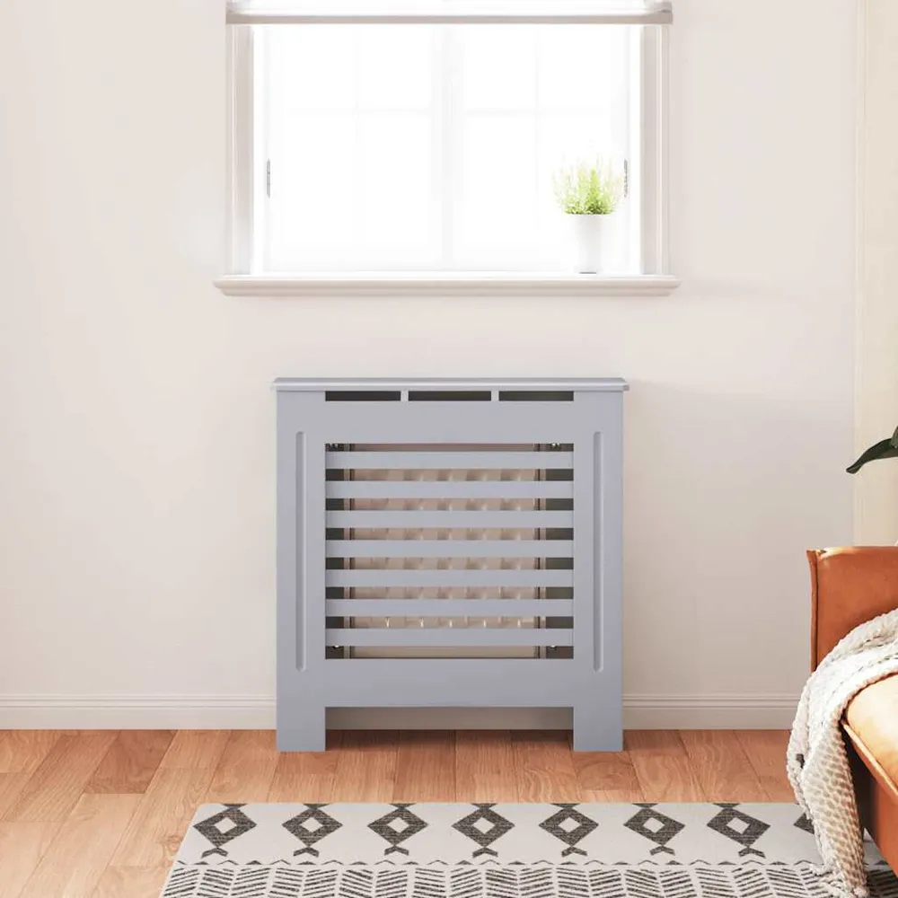 Cobertura de radiador MDF 78 cm cinzento