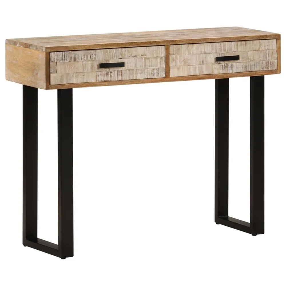 Mesa consola 100x30x75 cm madeira de mangueira maciç