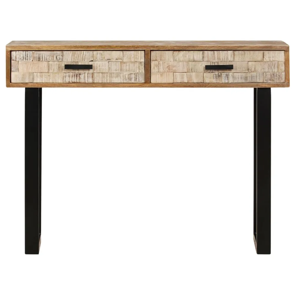 Mesa consola 100x30x75 cm madeira de mangueira maciç