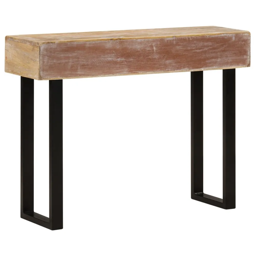 Mesa consola 100x30x75 cm madeira de mangueira maciç