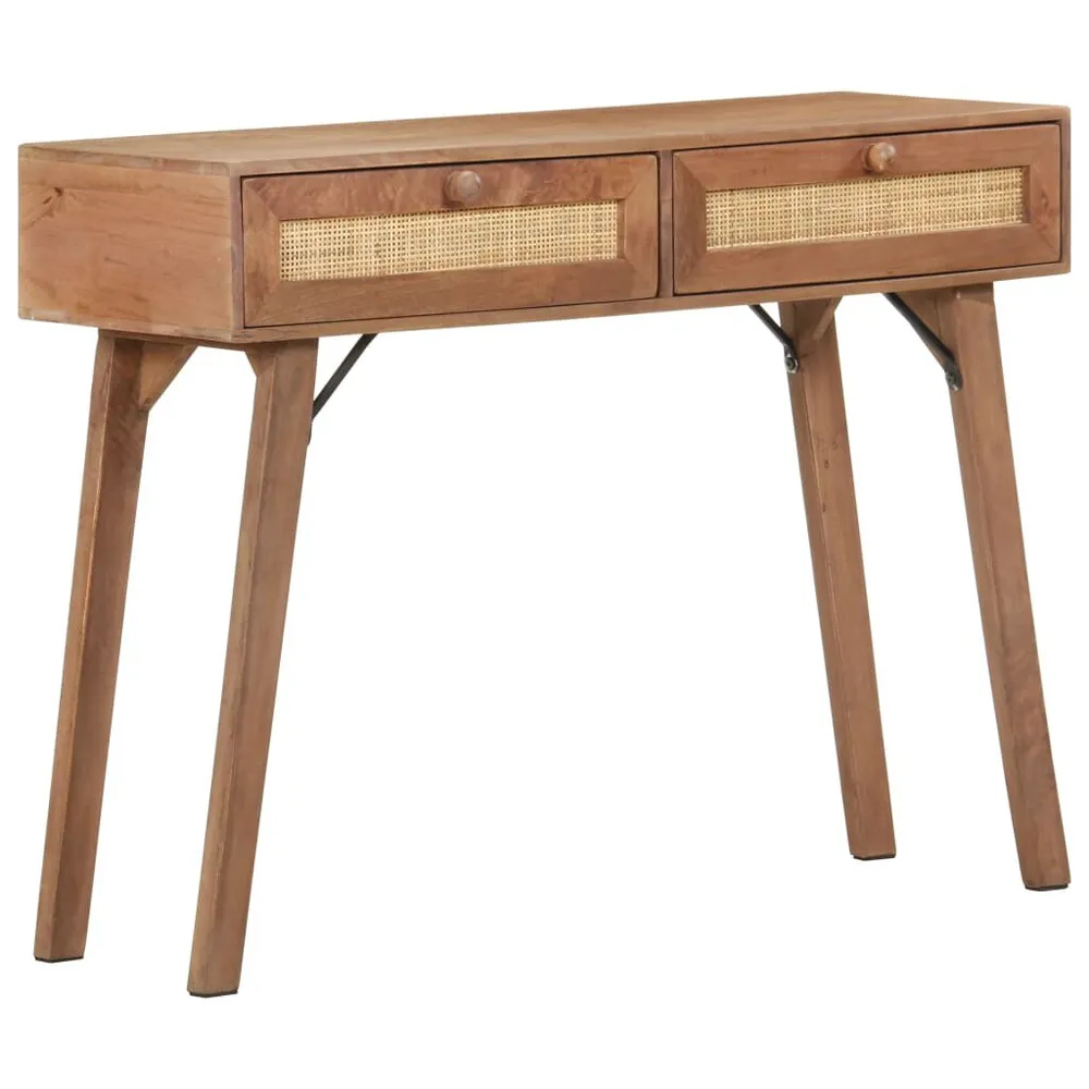 Mesa consola 100x35x76 cm madeira de mangueira maciç