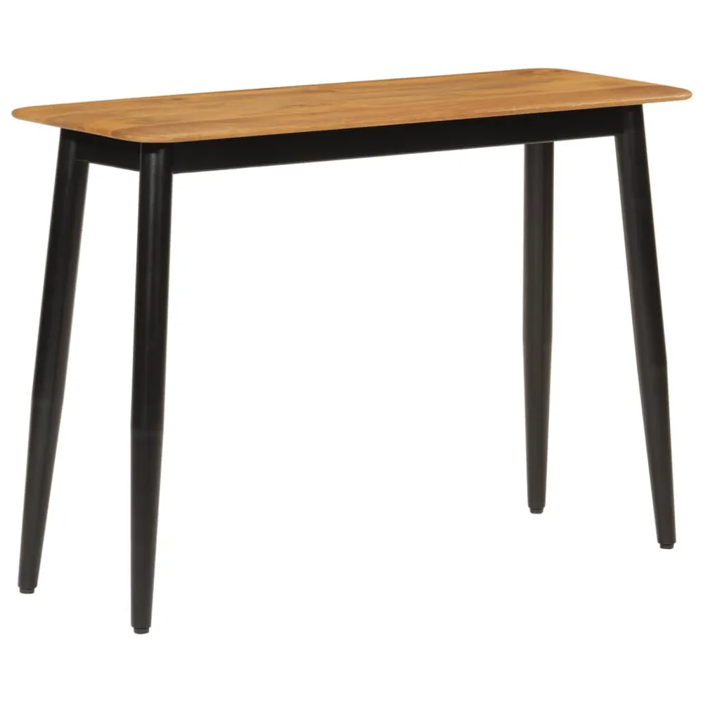 Mesa consola 110x40x76 cm madeira de mangueira maciç e ferro