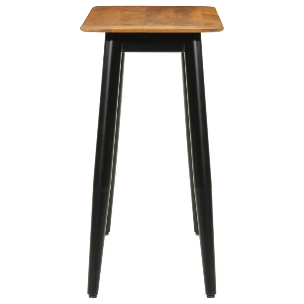 Mesa consola 110x40x76 cm madeira de mangueira maciç e ferro