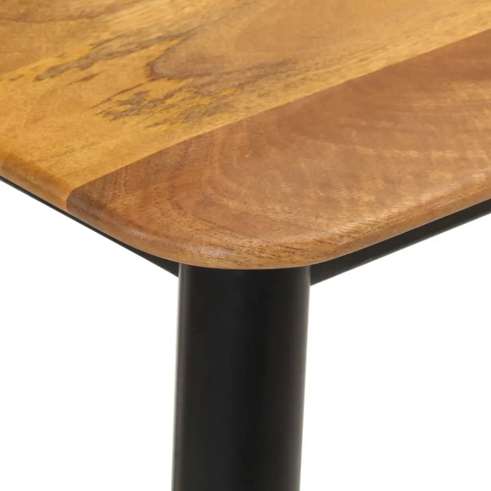 Mesa consola 110x40x76 cm madeira de mangueira maciç e ferro