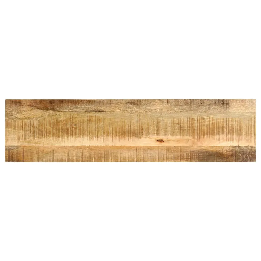Mesa consola 140x35x76 cm madeira de mangueira maciç áspera