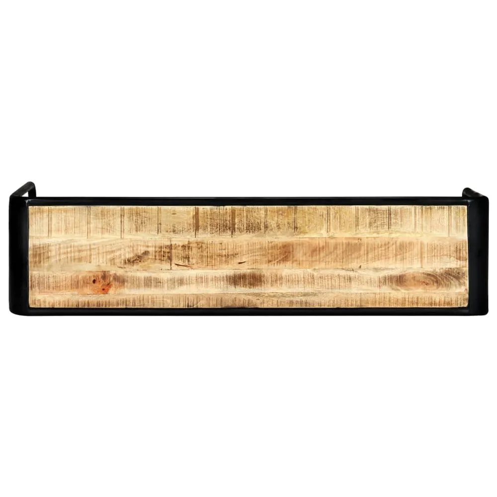 Mesa consola 140x35x76 cm madeira de mangueira maciç áspera