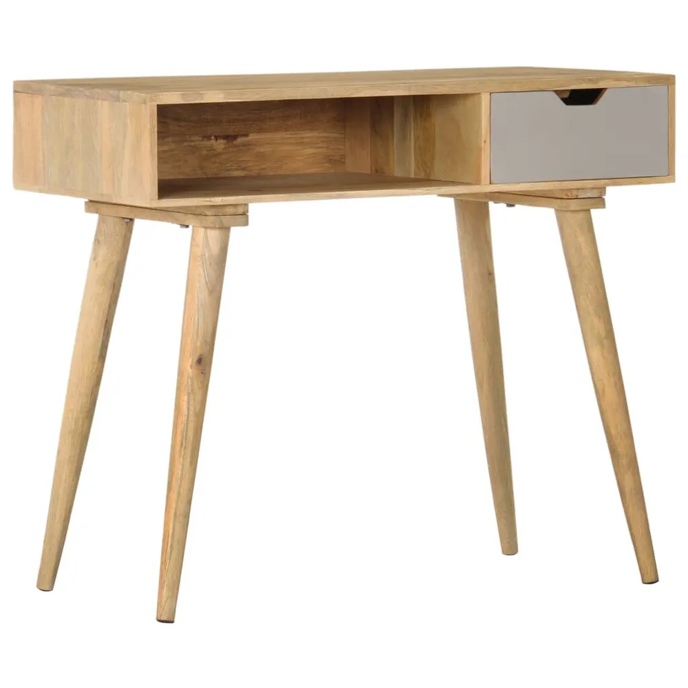 Mesa consola 89x44x76 cm madeira de mangueira maciç