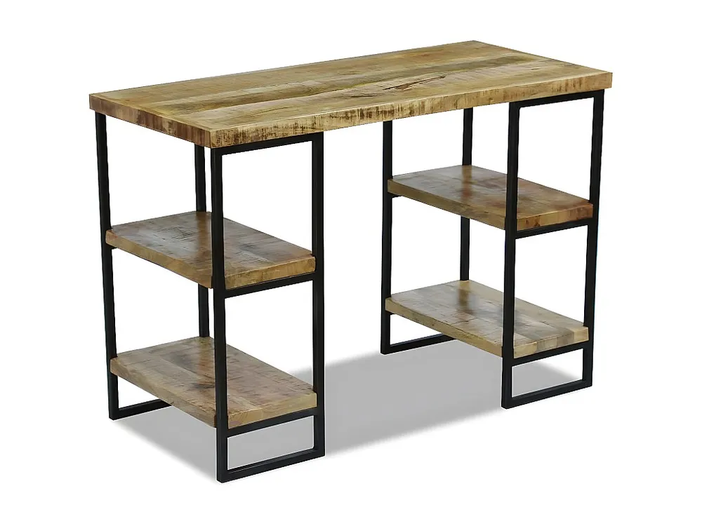Mesa de escritório madeira de mangueira 110x50x76 cm