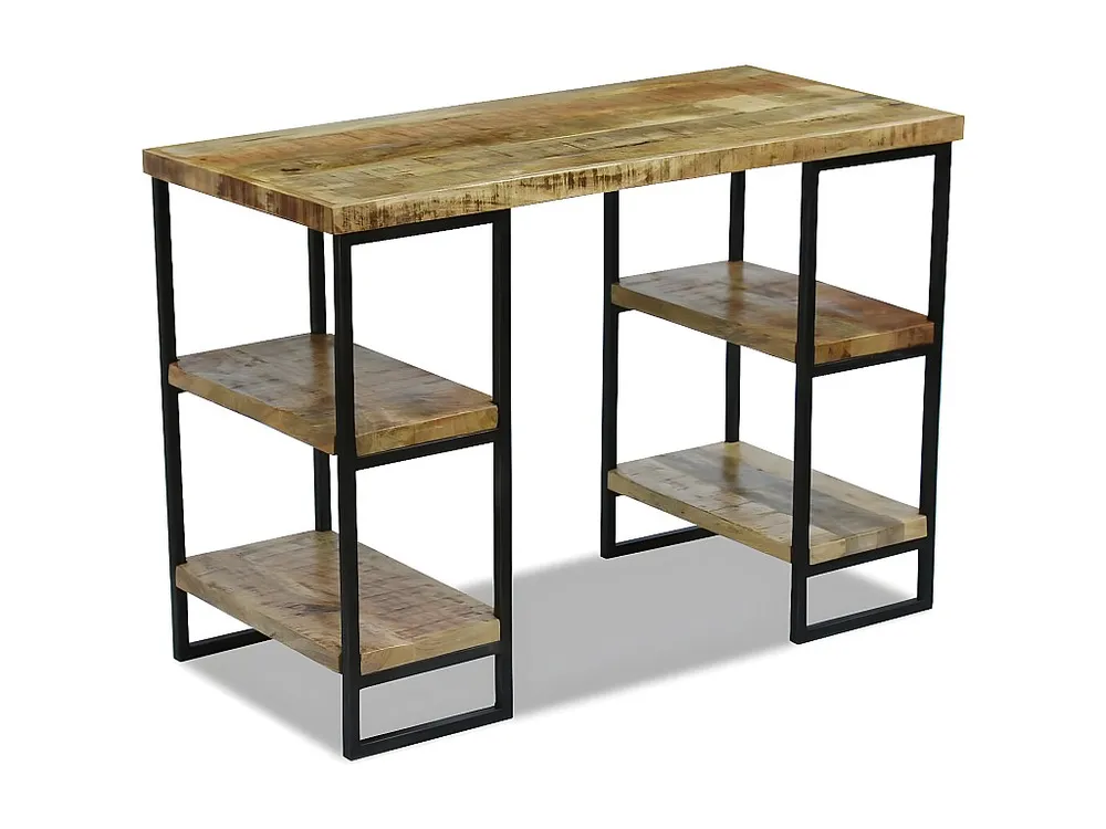 Mesa de escritório madeira de mangueira 110x50x76 cm