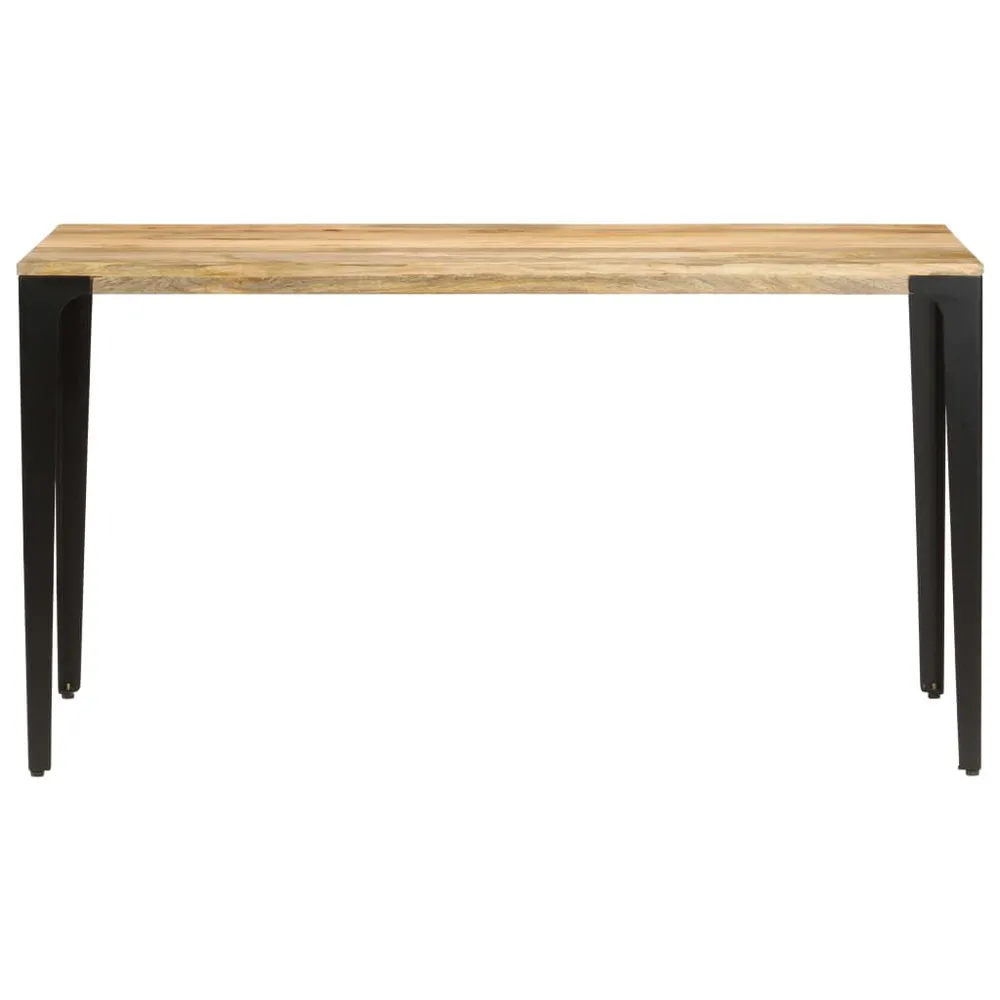 Mesa de jantar 140x70x76 cm madeira de mangueira maciç