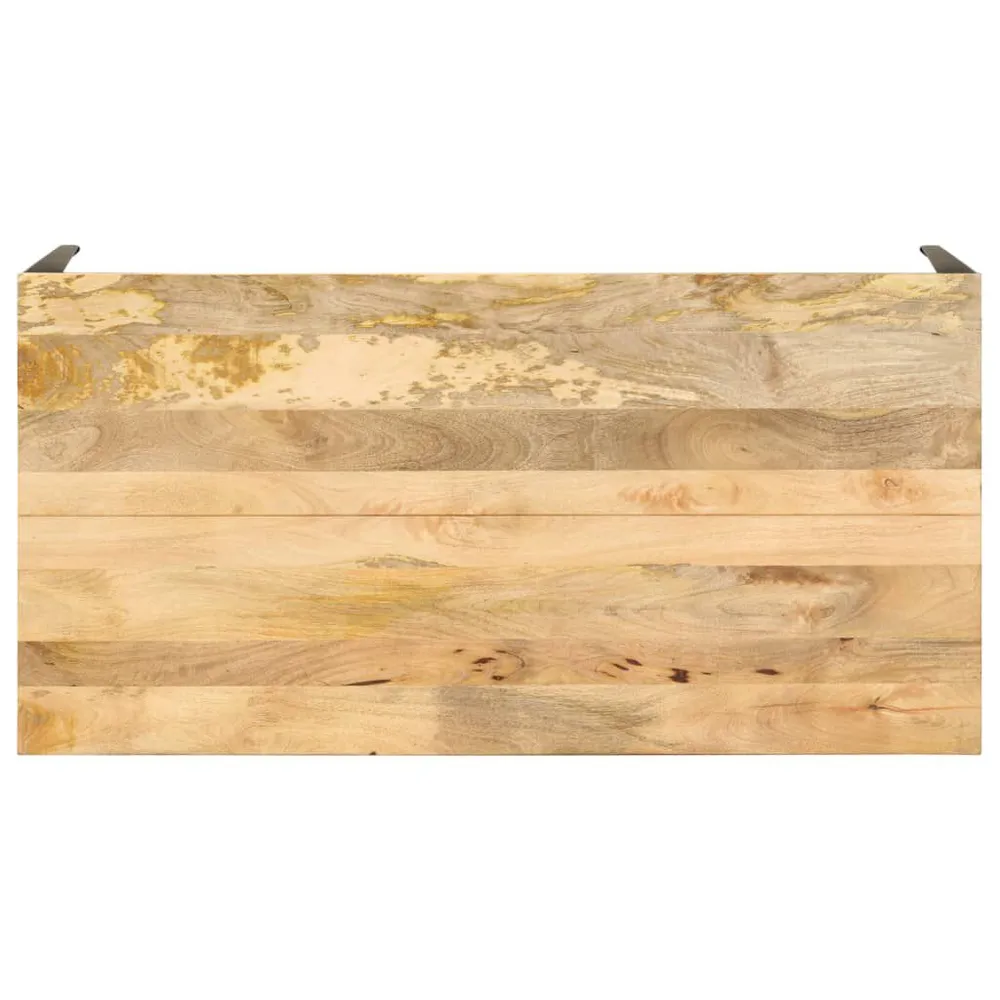 Mesa de jantar 140x70x76 cm madeira de mangueira maciç