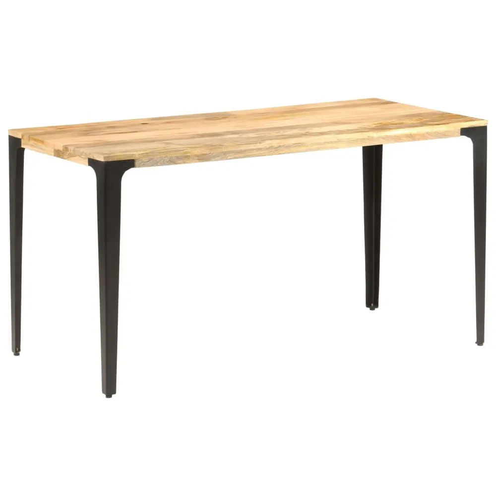 Mesa de jantar 140x70x76 cm madeira de mangueira maciç