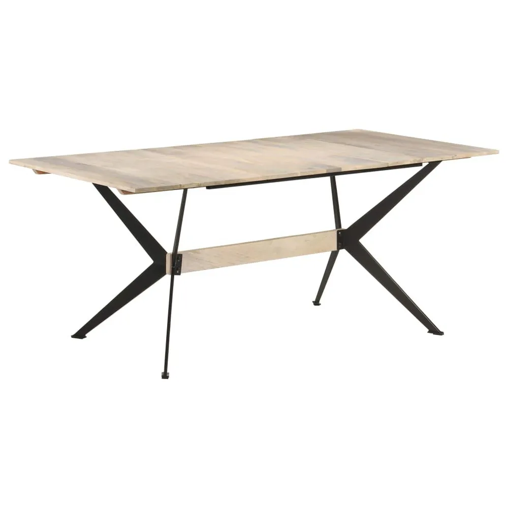 Mesa de jantar 180x90x76 cm madeira de mangueira maciç