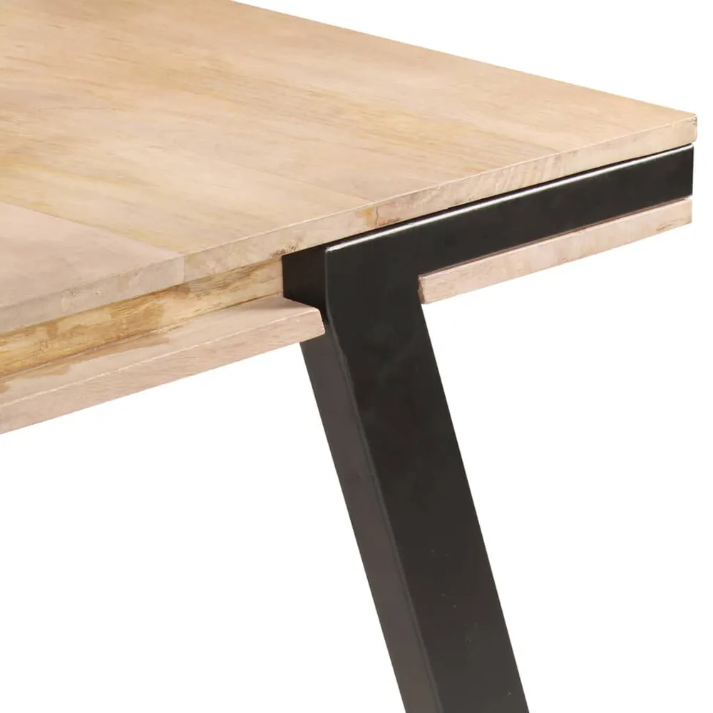 Mesa de jantar 180x90x76 cm madeira de mangueira maciç