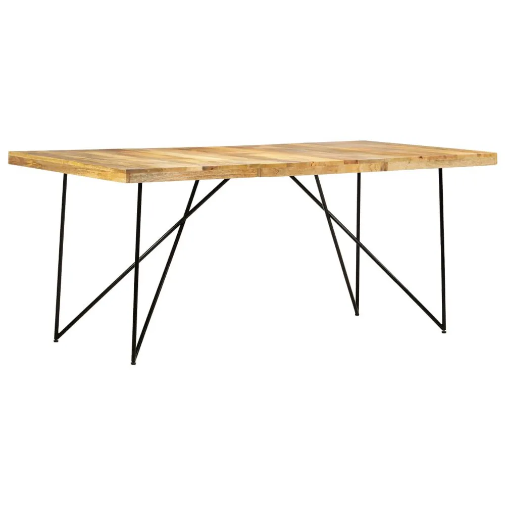 Mesa de jantar 180x90x76 cm madeira de mangueira maciç