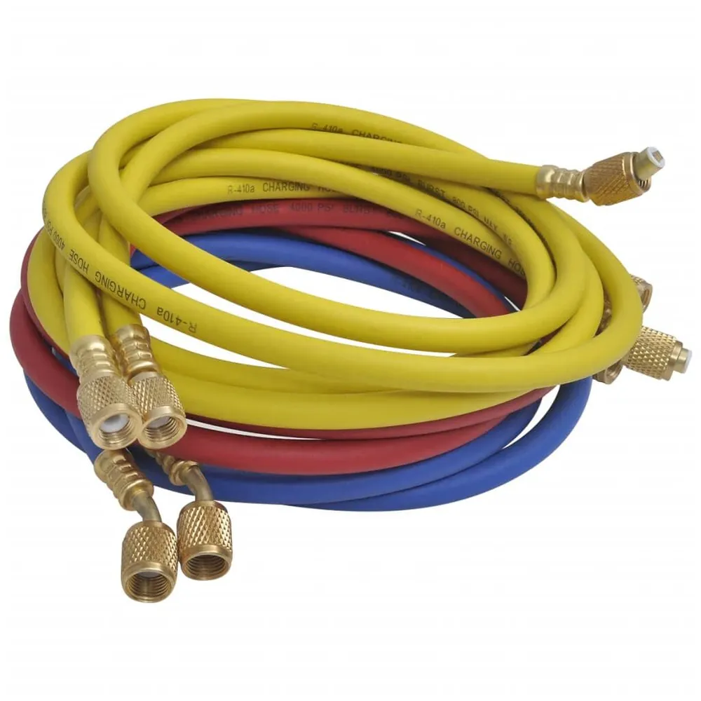 Conjunto manómetro colector com 4 formas para ar condicionado vidaXL