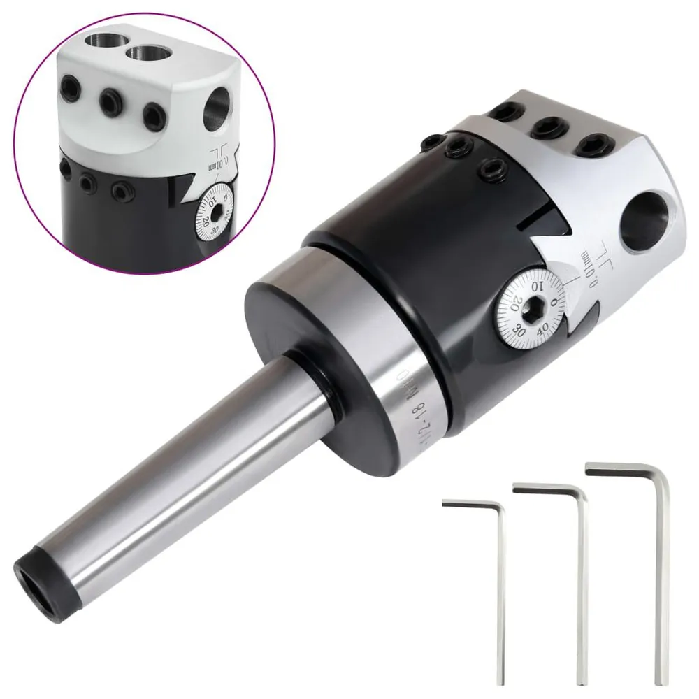 Cabeç de mandrilar 50 mm com cone MT2 para fresagem vidaXL