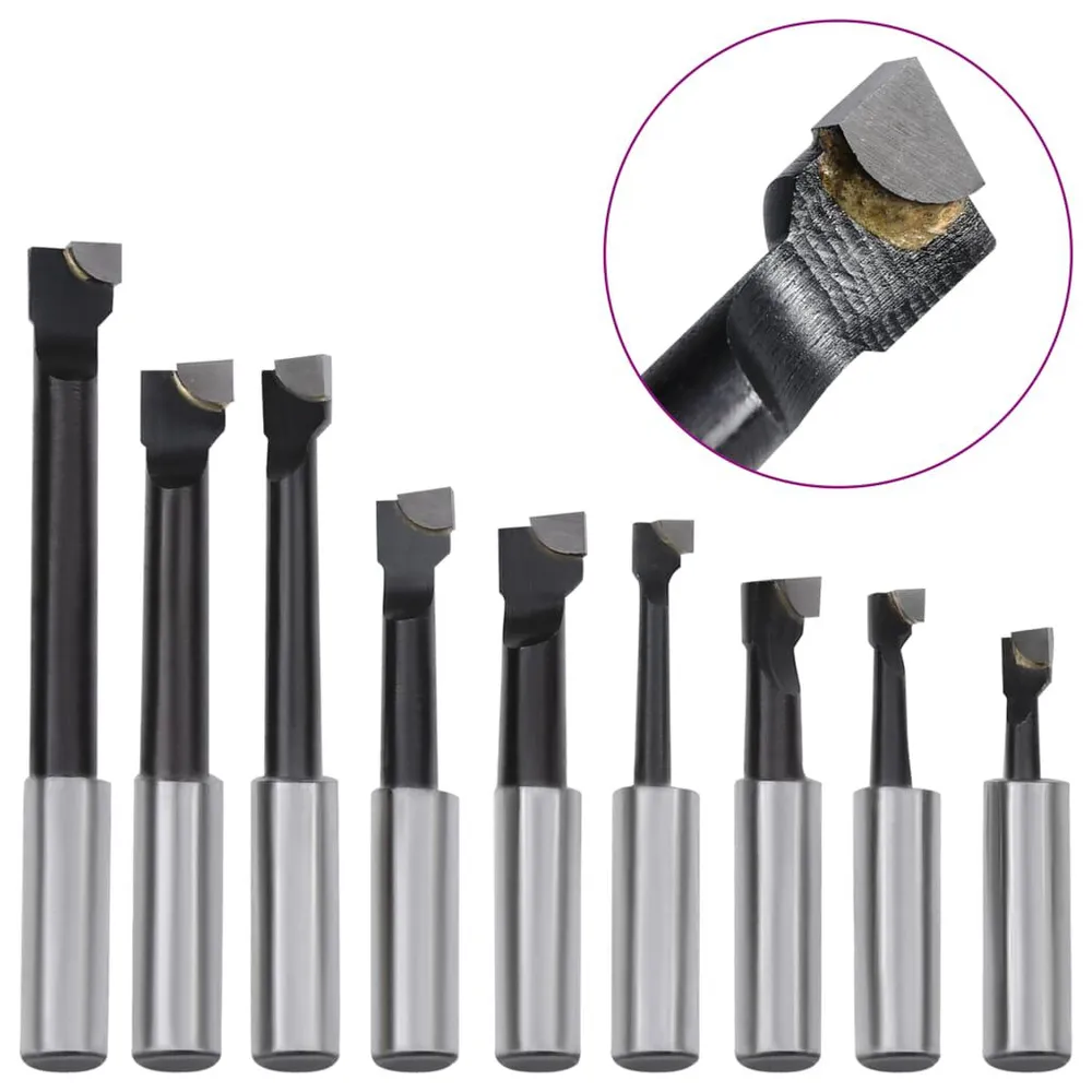 Conj. ferramentas de mandrilar 15 pcs cabeç de 50 mm MT2-F1-12 vidaXL