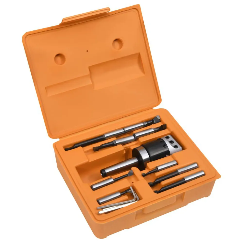 Conj. ferramentas de mandrilar 15 pcs cabeç de 50 mm MT2-F1-12 vidaXL