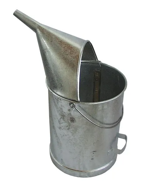 Jarro medidor Busching 10 l galvanizado ardente, com acessório, calibrado conforme norma DIN com escala de latão, 342 para...
