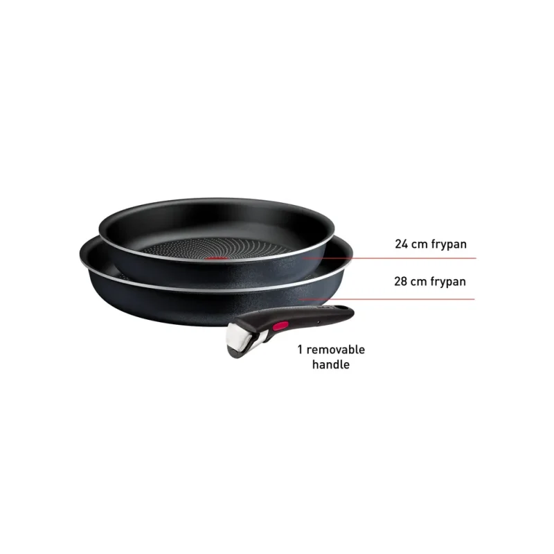 Conjunto Tefal Ingenio So Light L7239103 | 3 peças, Indução