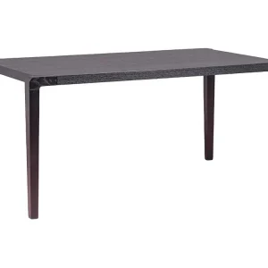 Mesa de jantar retangular em madeira de freixo (150x90) - Inmod - Preto