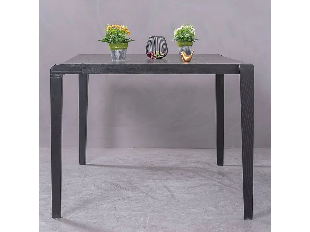Mesa de jantar retangular em madeira de freixo (150x90) - Inmod - Preto