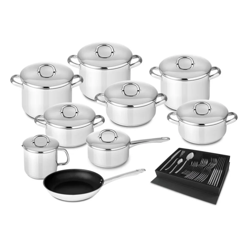 Trem Cozinha Silampos Europa | ço Inox, 9 Peças, Indução