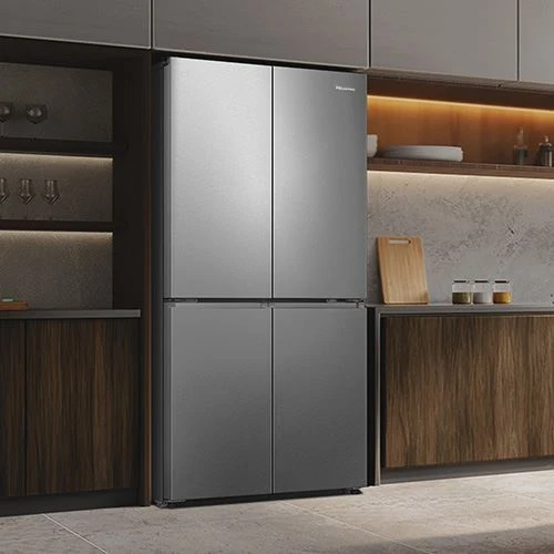 Frigorífico Americano Hisense RQ5P470SEIE | 178,5x79,4x69,8 cm | 483 L | E | Look Inox - Outlet - Grade C