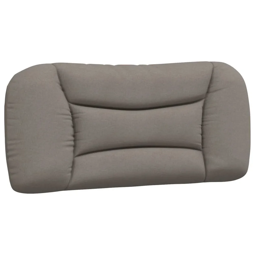 Almofadão de cabeceira 80 cm tecido cinzento-acastanhado