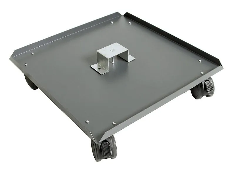 base rolante romba série 3000, para armários móveis dimensões 500x500 mm (LxP) RAL 7016, 3009901