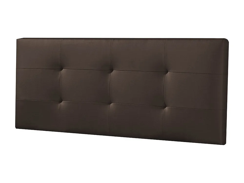 Cabeceira estofada Carla 150x60 cm Chocolate, Acolchoada com Espuma, 8 cm de Espessura