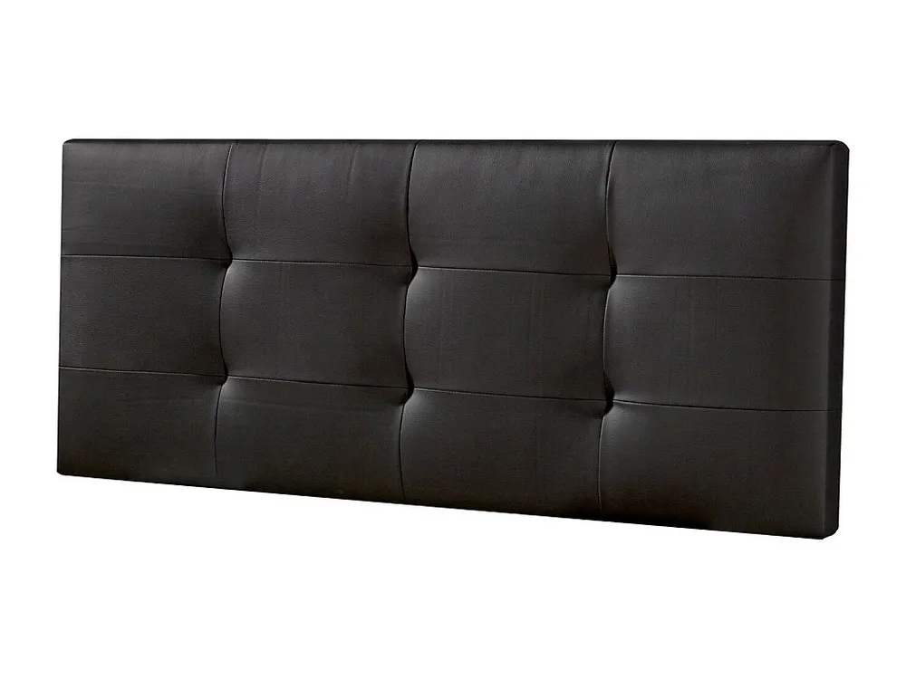 Cabeceira estofada Carla 150x60 cm Preto, Acolchoada com Espuma, 8 cm de Espessura