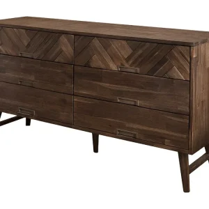 Comoda ASHTON COD155 6D 155x45x80 Castanho