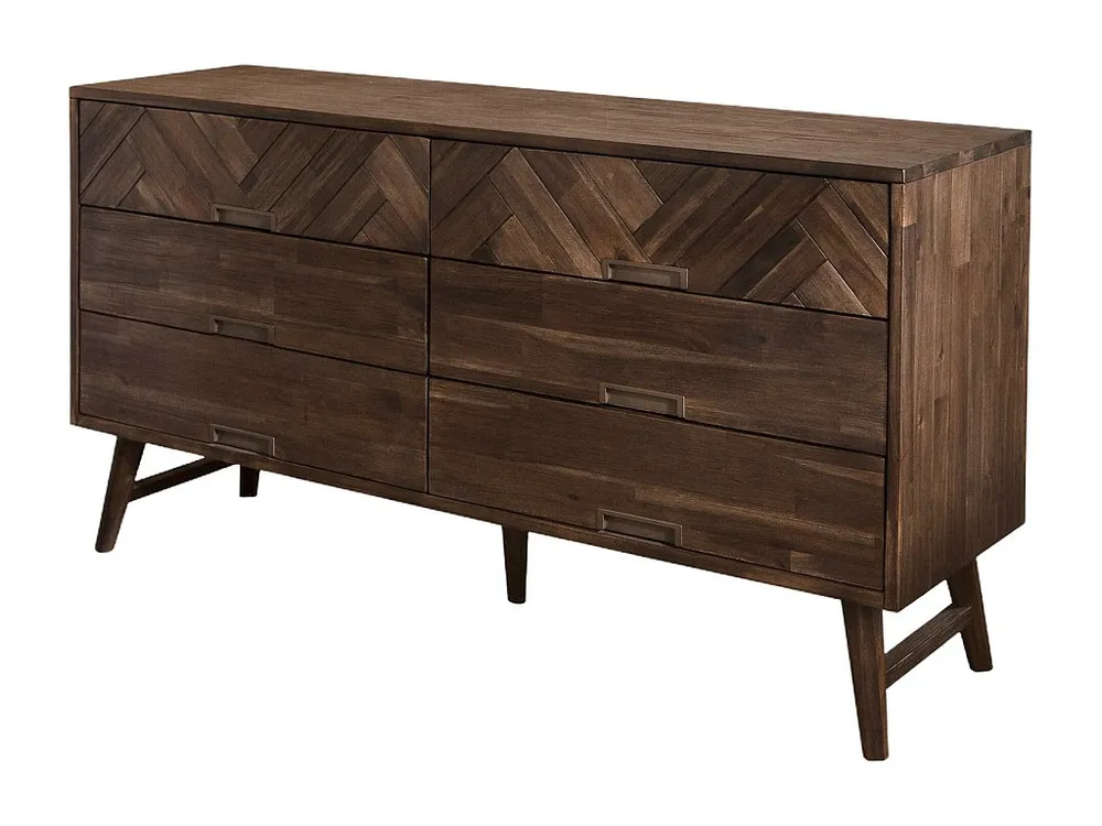 Comoda ASHTON COD155 6D 155x45x80 Castanho