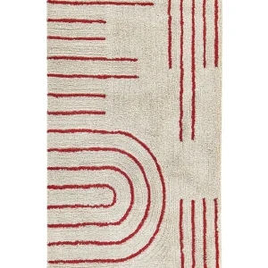 Cotton Area Rug 80 x 150 cm Beige Carmim TIRUPATI