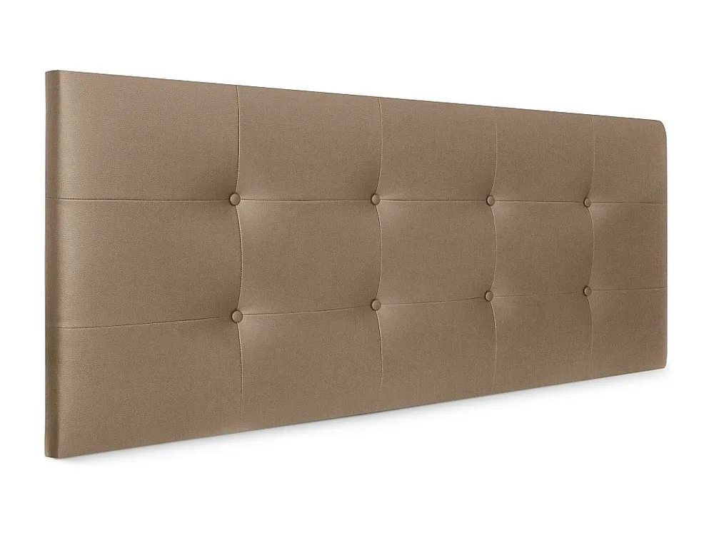 DHOME Cabeceira de Couro sintético Capitoné 160x60cm Camas 150/160 - Castanho nítido