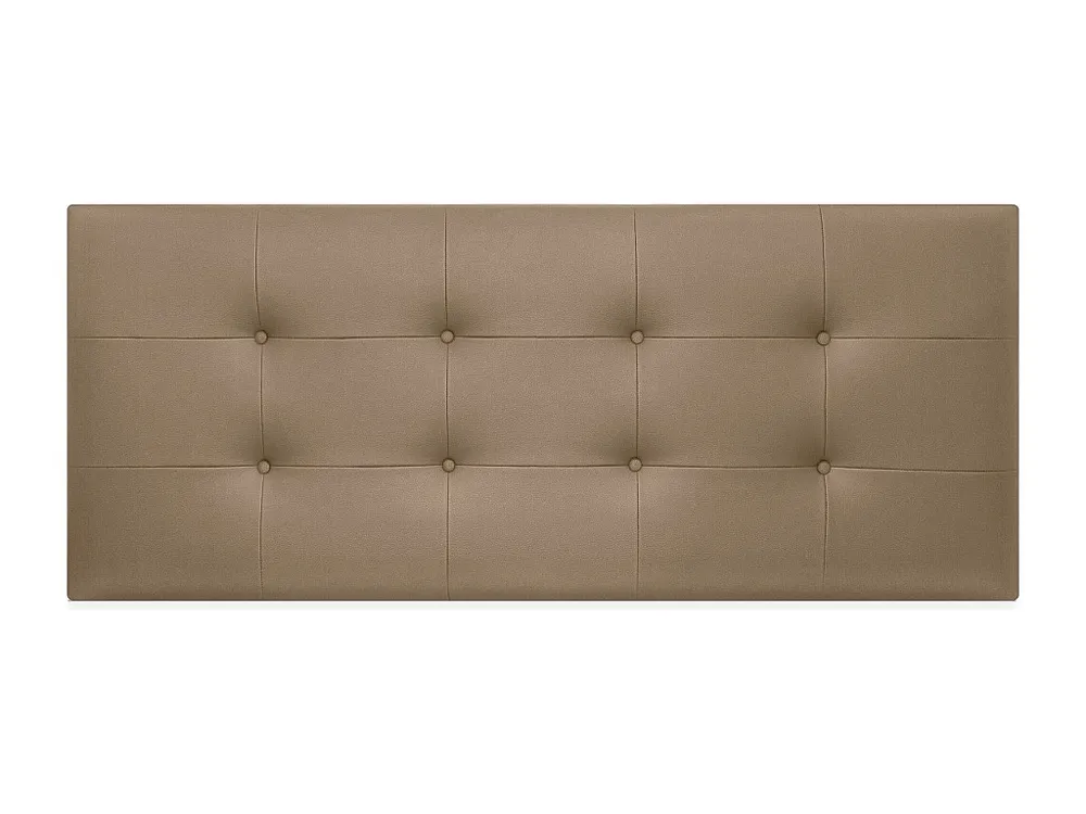 DHOME Cabeceira de Couro sintético Capitoné 160x60cm Camas 150/160 - Castanho nítido